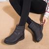 New 2024 Thick Plush Winter Boots Women's Non-slip Waterproof Snow Boots Women's Flat Heel Warm Cotton Shoes