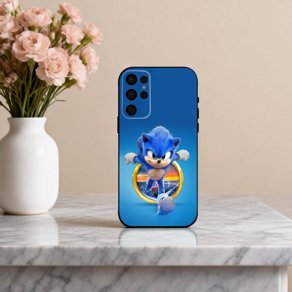 S-Sonic-C The H-Hedgehog-G Game Phone Case For Samsung S25,S24,S21,S22,S23,S30,Ultra,S20,Plus,Others Soft Black Cover