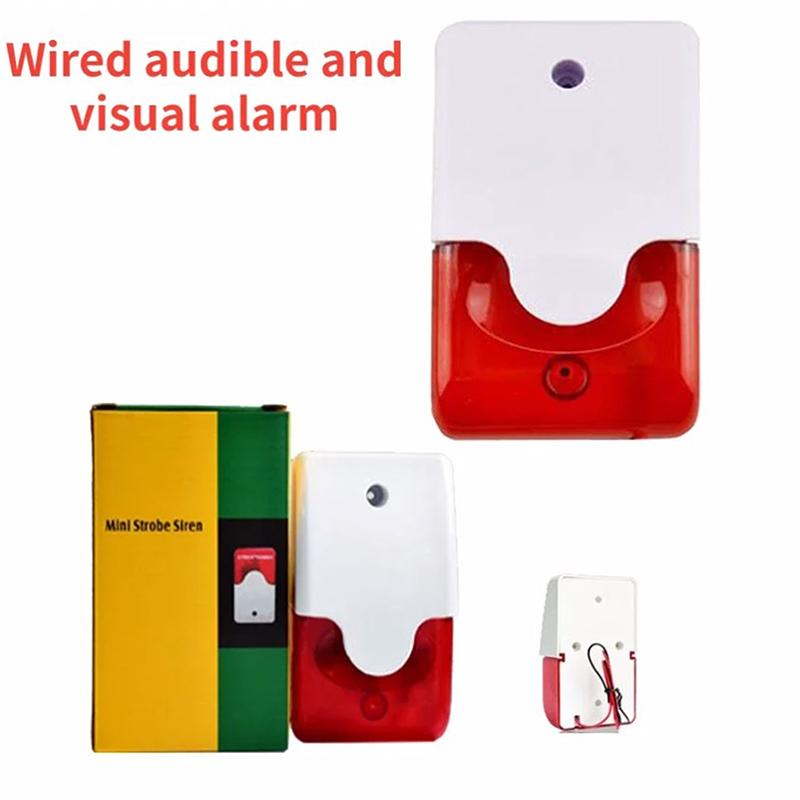 Стробоскопическая сирена 103 дБ гудок 12 В/24 В/220 В проводка мигающая сигнализация наружная сигнализация