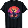 Retro Sunset Elk T-Shirt