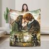 Плед Outlander Путешественнический фланелевый плед для спальни Теплый мягкий Постельное покрывало индивидуального качества Подарок на день рождения