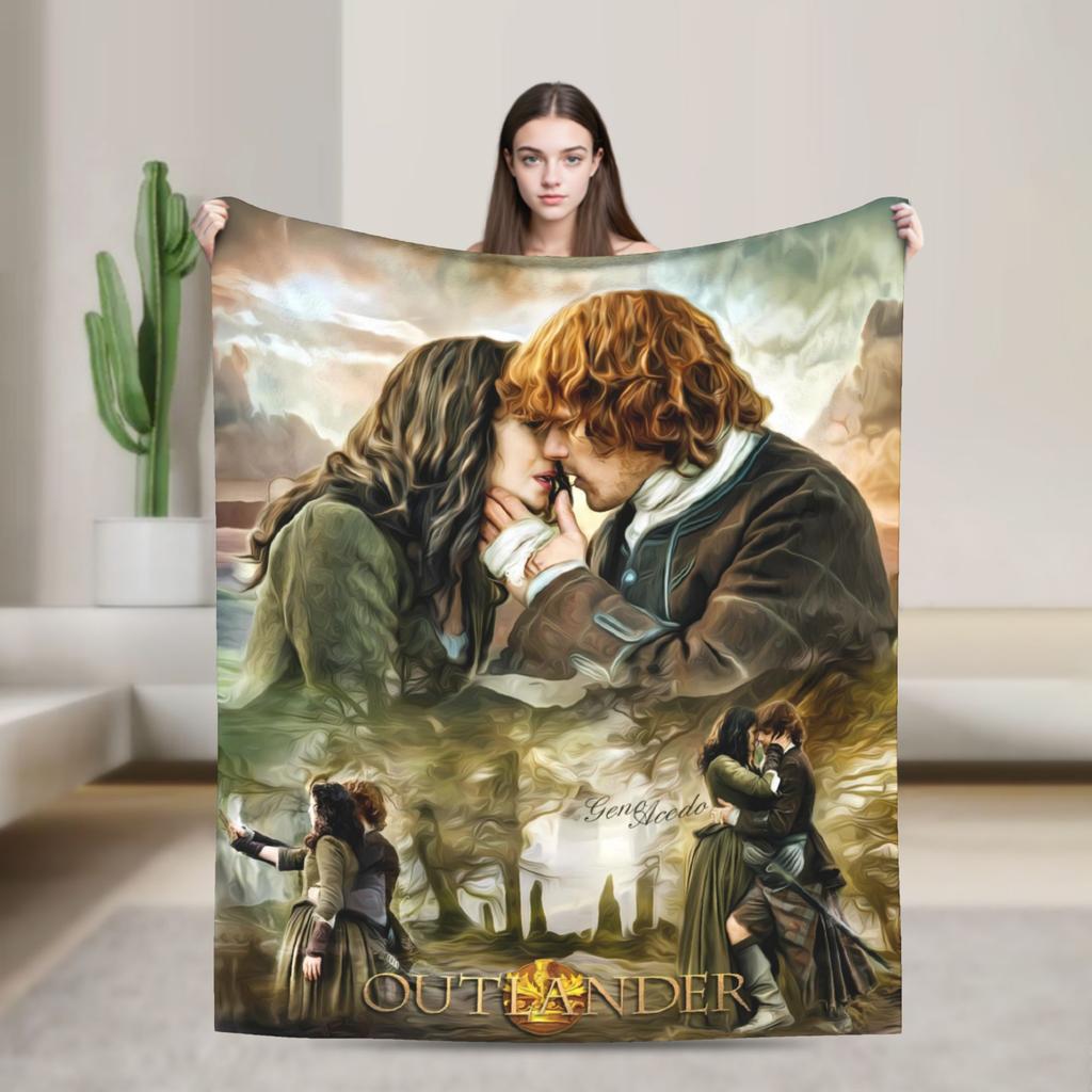 Плед Outlander Путешественнический фланелевый плед для спальни Теплый мягкий Постельное покрывало индивидуального качества Подарок на день рождения
