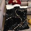Фланелевое одеяло Glimmer Veil Теплое Мягкое Хэллоуин Рождество Диванное Теплое Уютное Декоративное Украшение Подарок на Любой Сезон