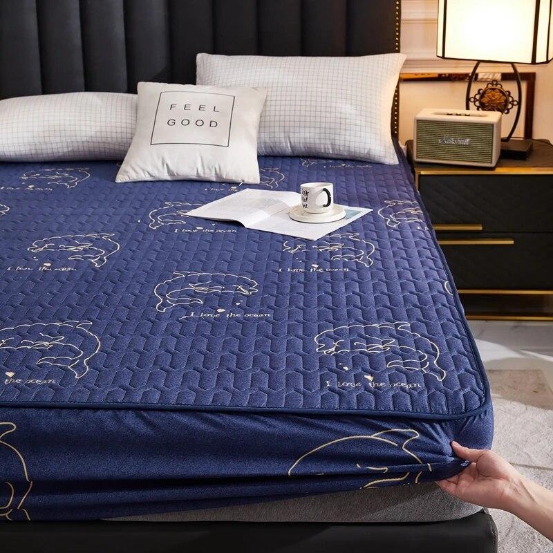 Водонепроницаемый наматрасник, утолщенный коврик для кровати, мягкий тканевый чехол на кровать, постельное белье, простыни, защита для матраса для дома, гостиной