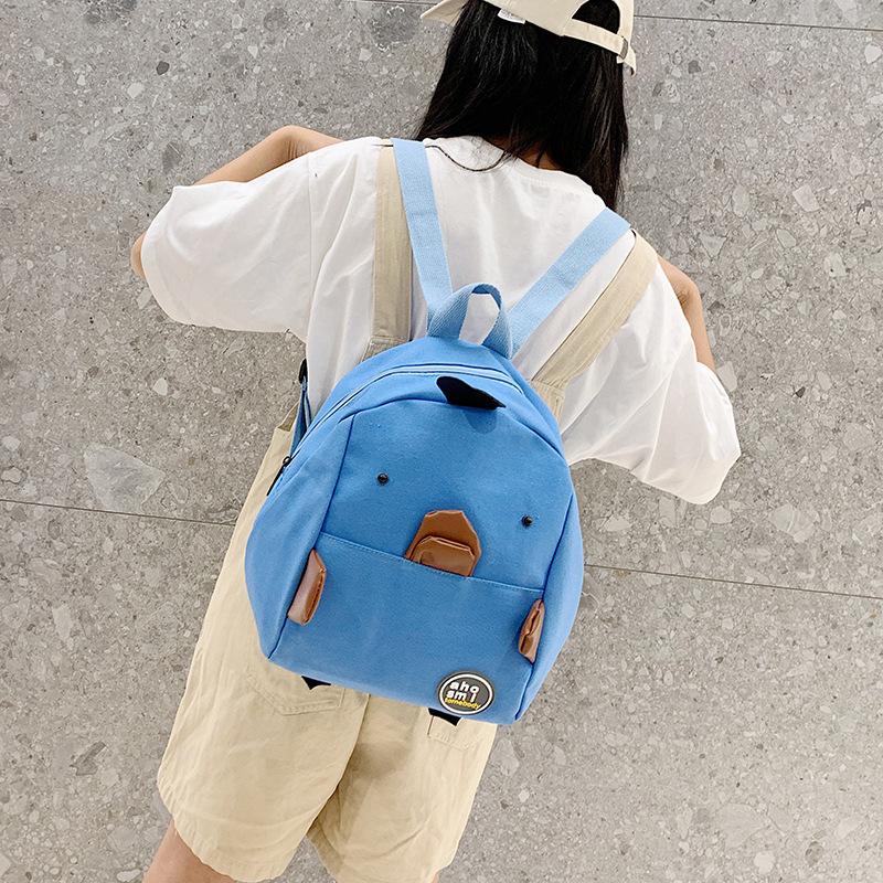 2024 новый холщовый рюкзак Douyin тот же родитель-ребенок милый маленький желтый утенок мультяшный рюкзак