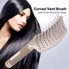 Fashion Curved Vent Brush for Blow Drying Styling Detangling Hair Brush Wave Row Brush for Short