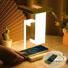 Creative LED Desk Lamp, Floating Table Lamp Support 10W Wireless Charging Function Bedside Lamp New Innovation LED Lamp Study Lamp for Office