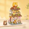 Loz Street House Series Children'S Small Particle Building Blocks Toys Cute Pet Meow Panda Gift Shop Model Assembly Toys