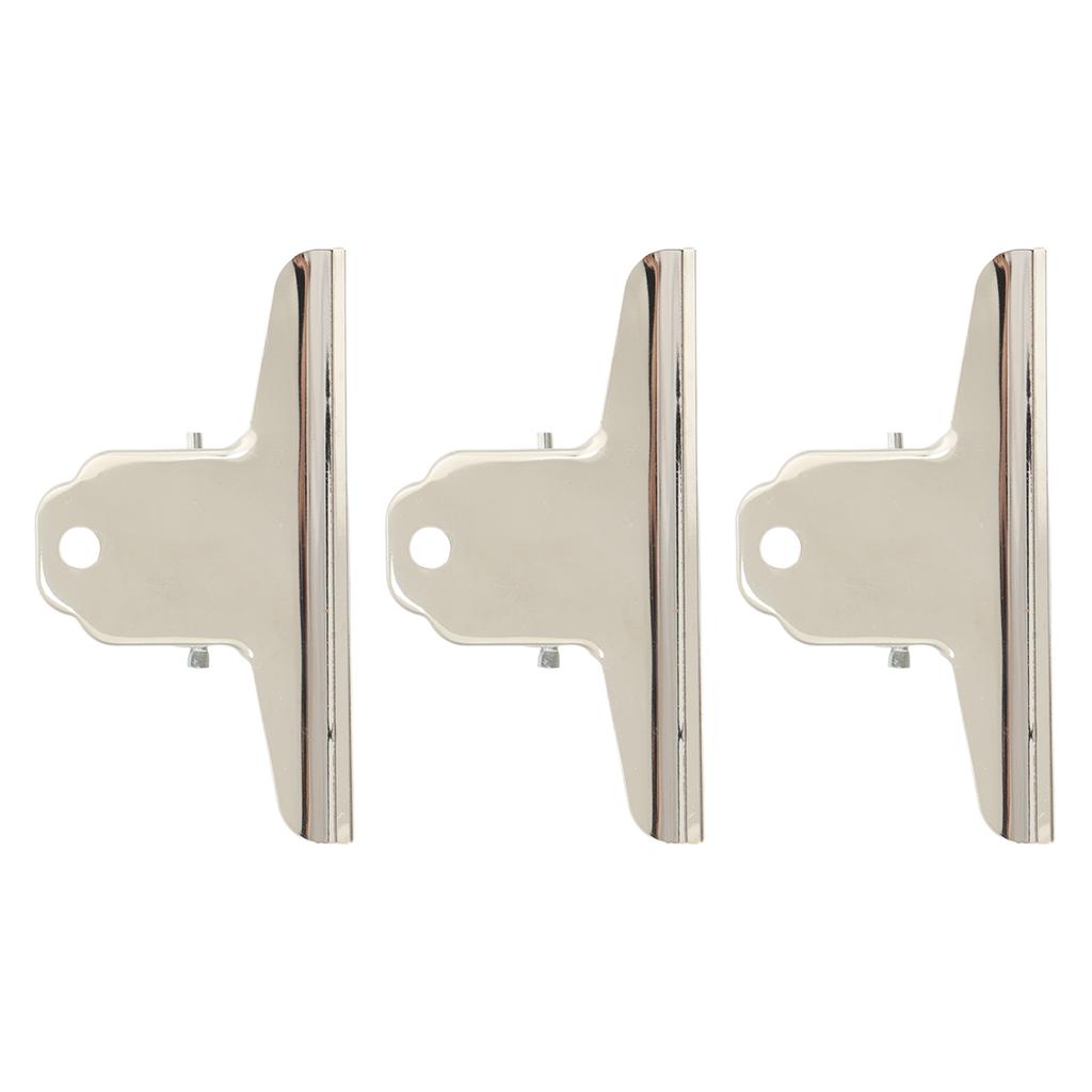 3 шт. зажимы Bulldog с гладкими краями, сильная сила зажима, металлические шарнирные зажимы для поделок, пищевых пакетов, фото