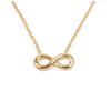 [M8860] - Gold-Plated 'Infini' Necklace - 14x6 Mm