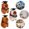 Graduation Cap Plush Capybara Creative Graduating Capybara Plush 25cm Stuffed Capybara Dolls for College Students