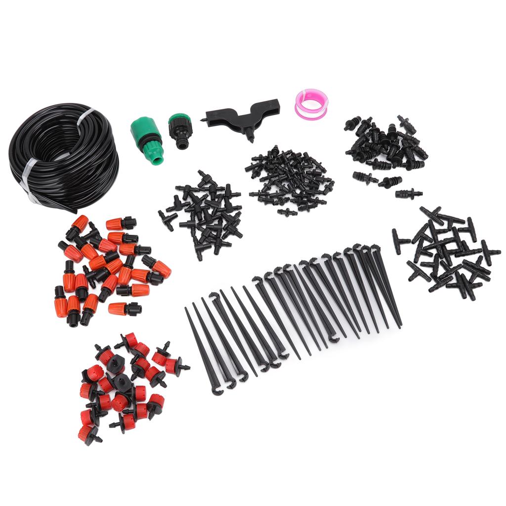 49.2ft Drip Irrigation Kit Adjustable Automatic Atomizing Watering System for Potted Plants Garden Greenhouse