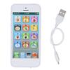 Phone Learning Machine Rechargeable Early Educational Simulation USB Learning Play Cell Phone White