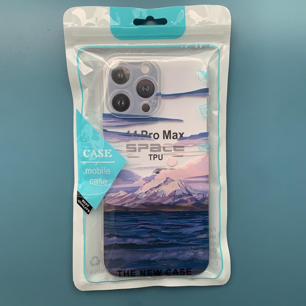 Чехол для мобильного телефона Shilai Run, подходящий для IPhone16promax, прозрачный, для пары, креативная роспись, 15/14, защитный чехол