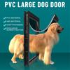 XL Dog Door, Plastic Doggie Door, Extreme Weather Doggy Door, Giant Dog Door for Large and Extra Large Dogs, Magnetic Position Large Doggy