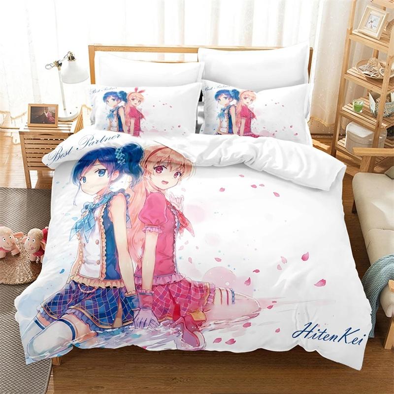 Aikatsu Idol Activity Аниме Постельные наборы изысканный набор постельных принадлежностей пододеяльник комплект одеяло роскошный подарок на день рождения