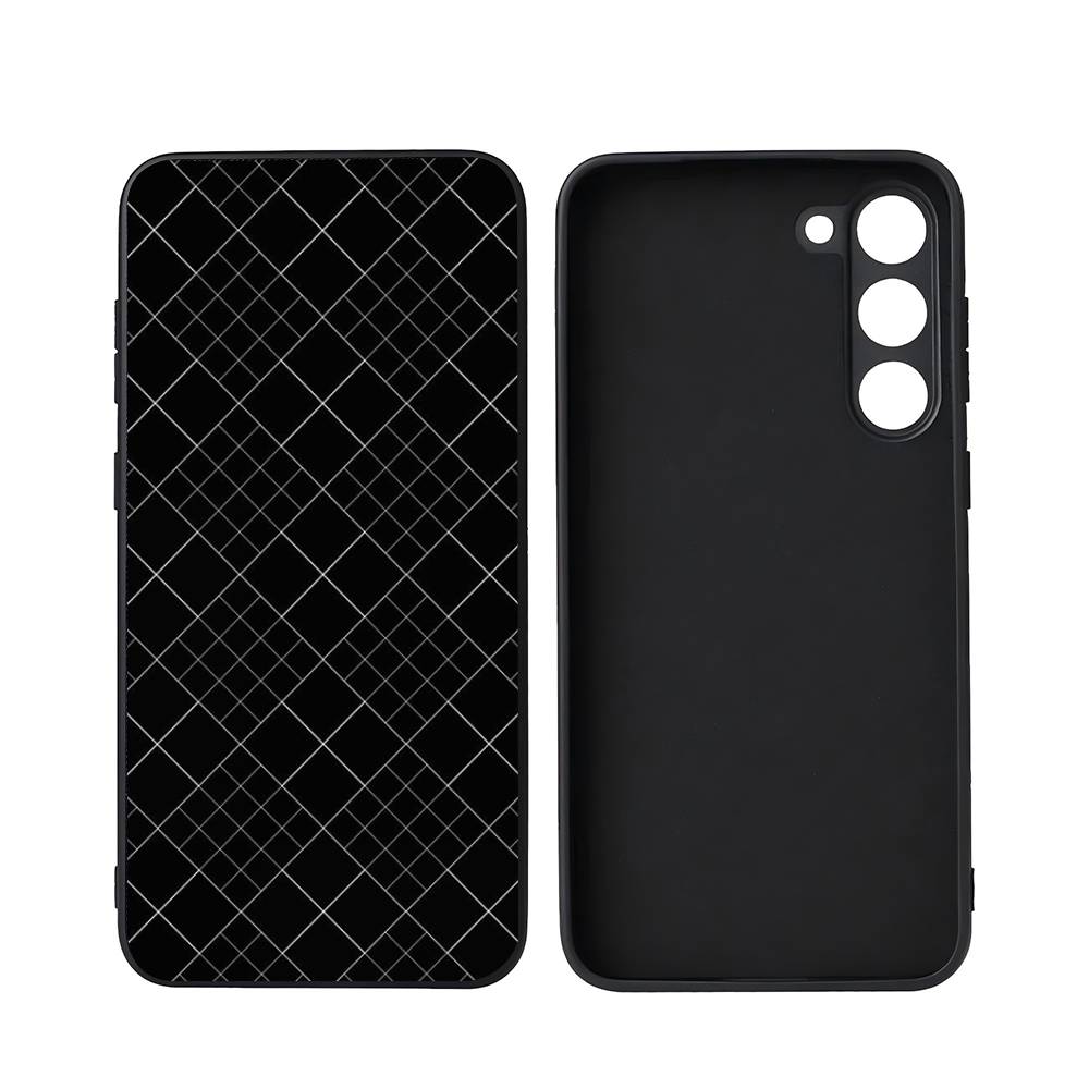 Черно-белая сетка для Samsung Galaxy S23 S24 S25 Ultra S22 Plus S21 Черный Мягкий чехол Водонепроницаемый Мягкий чехол