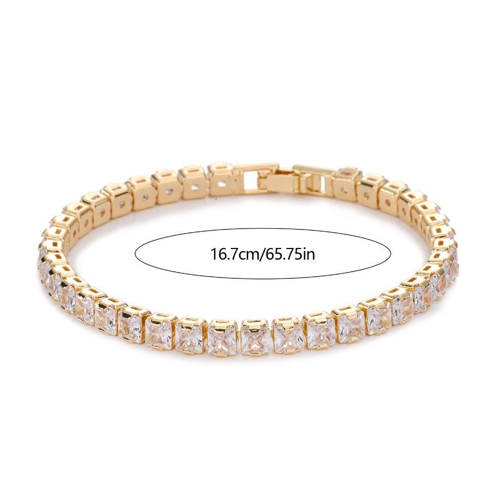 Gold Color Hand Chain Crystal Wristband New Jewelry  Women