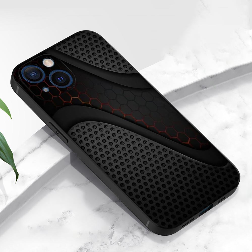 Мужской деловой модный чехол для телефона с узором, подходит для iPhone 17 16 15 14 13 12 11 Pro/Max/Plus, противоударный, матовый, мягкий, из ТПУ