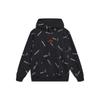Li Ning Phil Hackett Collaboration Pattern Printed Loose Pullover Hoodie Unisex Hoodies Black AWDT955-1