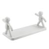 White Color Wall-Mounted Storage Rack Waterproof Design Office Storage Accessories  Home Storage