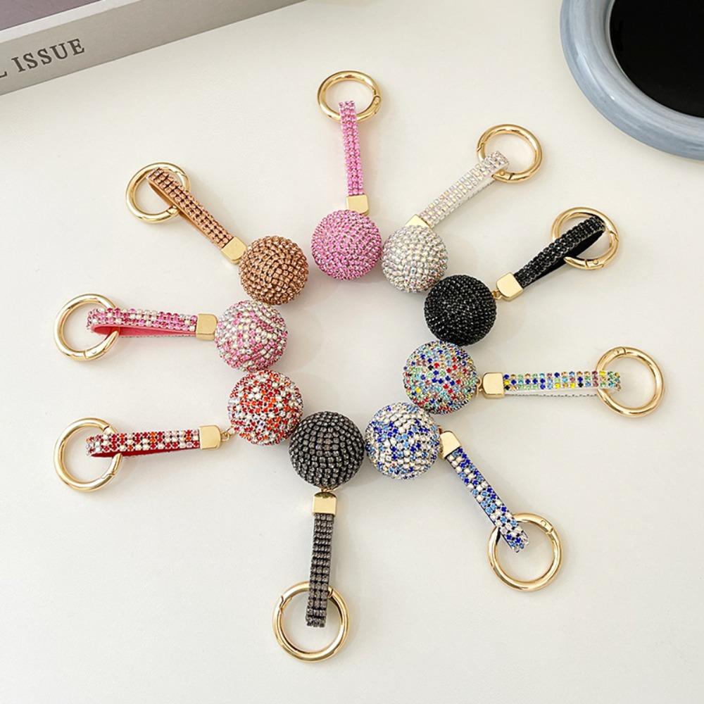 Брелок для ключей со стразами, мини-ключи, рельсы, креативный держатель для ключей, сумка с защитой от потери