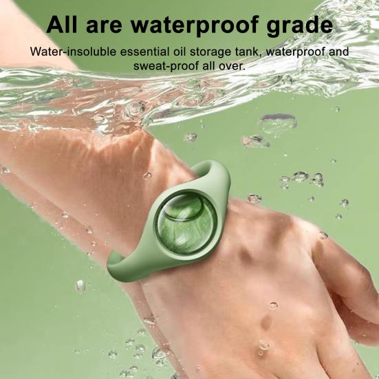 3 Pcs Mosquito Repellent Bracelet Essential Oil Insect Repellent Bracelet Summer Silicone