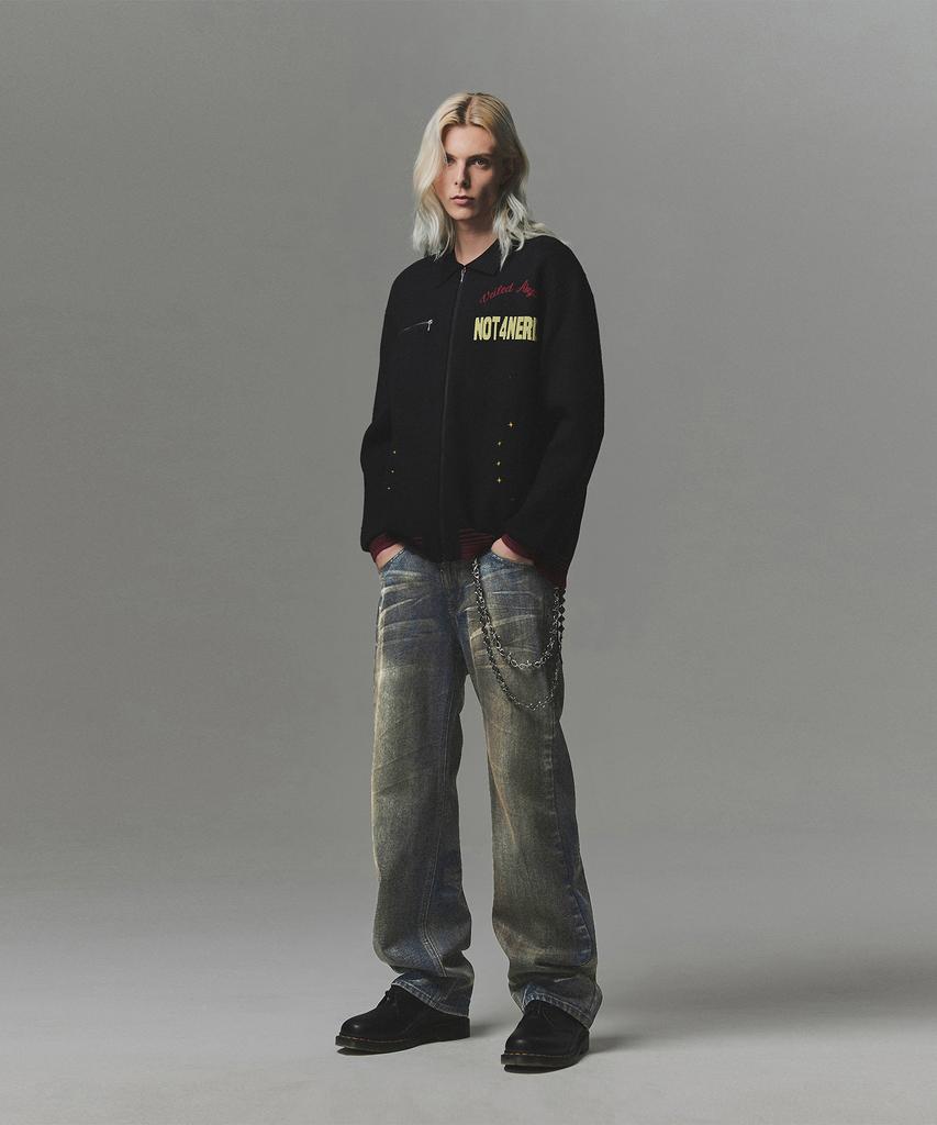 Not4Nerd Свитер-дождевик Glory Knit Drizzler Jacket - Черный