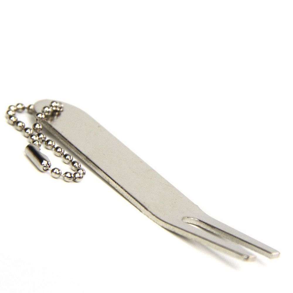 Вилы для гольфа из цинкового сплава с цепочками из бусин, инструмент для ремонта вил для гольфа Green Fork Divot Sports