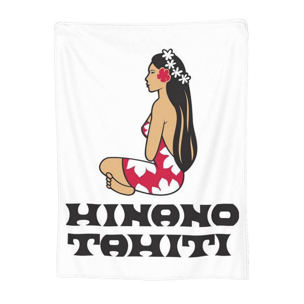 Hinano Tahiti Blankets Soft Warm Flannel Throw Blanket Plush for Bed Living room Picnic Travel Home Sofa