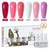 8 мл набор гель-лаков для ногтей 6 шт./компл. замачиваемый УФ-светодиодный набор гель-лаков полуперманентный лак для дизайна ногтей гели лак в подарочной коробке