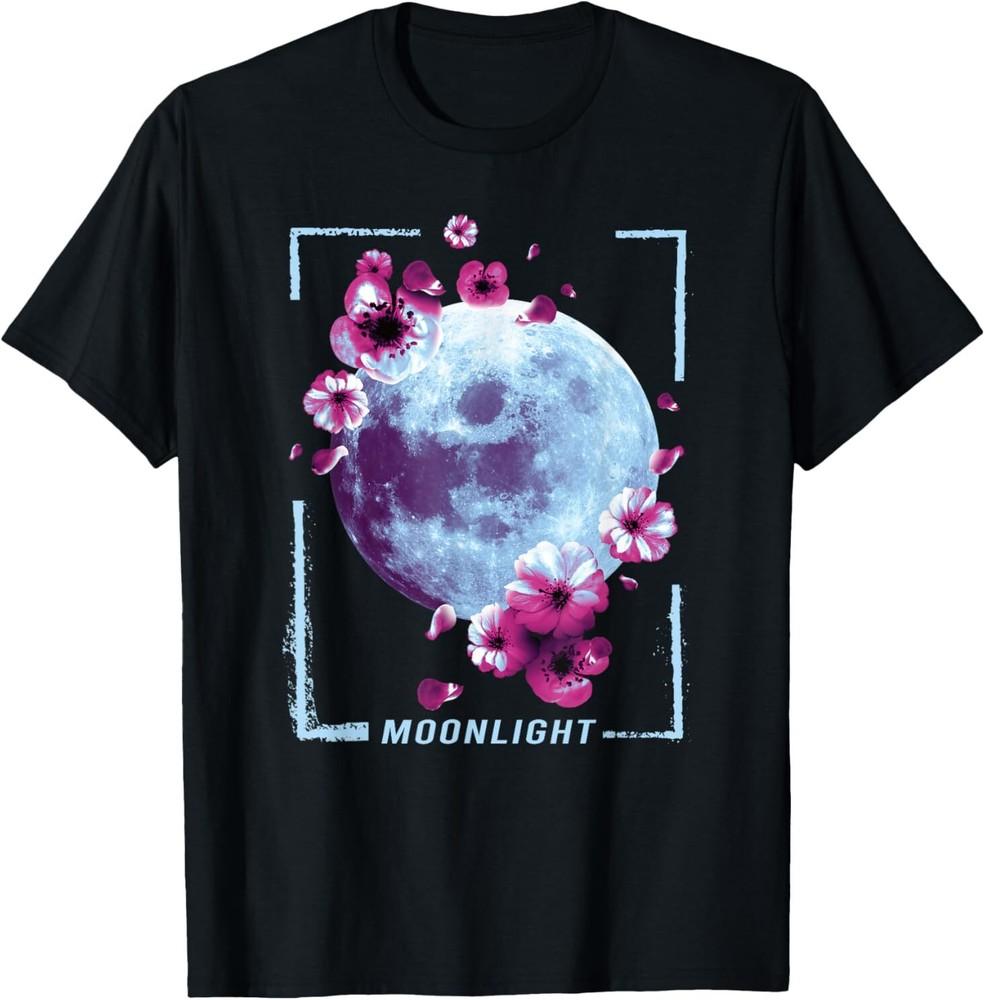 Moonlight Moon Cherry Blossom T-shirt