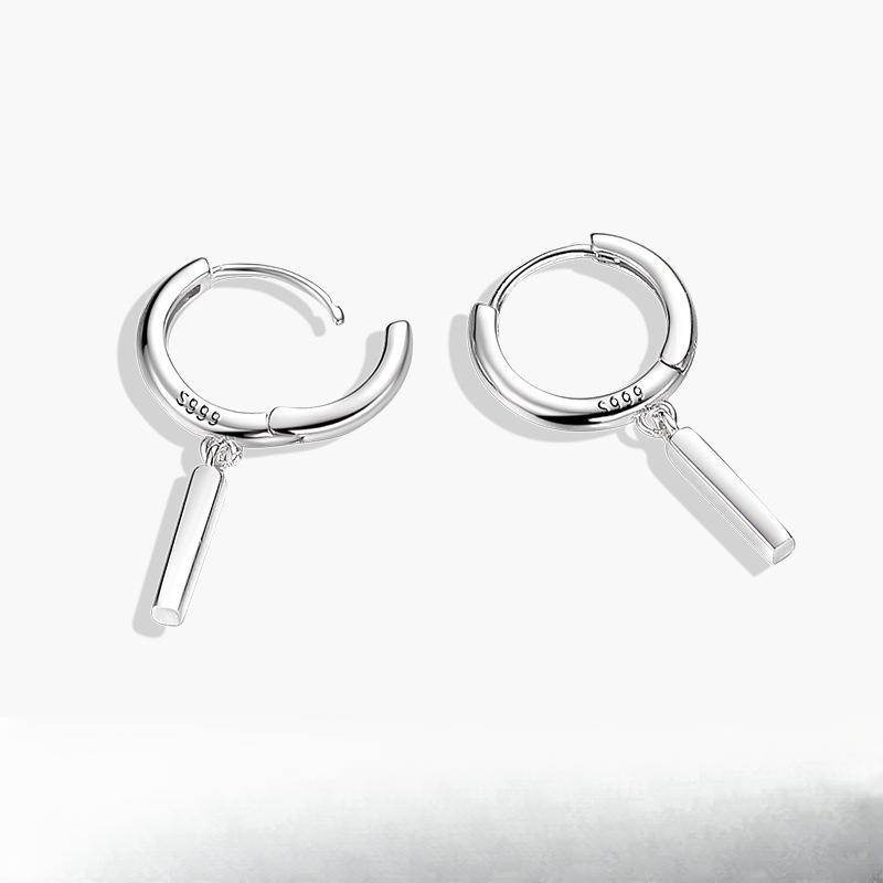 Small Temperament Strip Earrings for Women's Summer Simple and Exquisite Ear Buckles High-end New Trendy Pendant