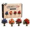 Handmade Flower Bouquet 3D Beading Kit America 250th Anniversary Beaded DIY Small Kit Bead Art Set for Adults Beginners Office Decoration Craft