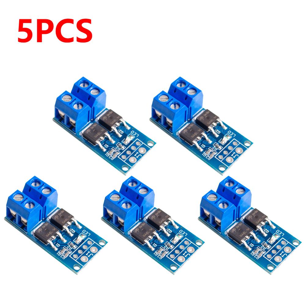 Модуль драйвера MOSFET-триггера 15A 400W, панель управления регулятором ШИМ, электронный переключатель постоянного тока 5V-36V для arduino