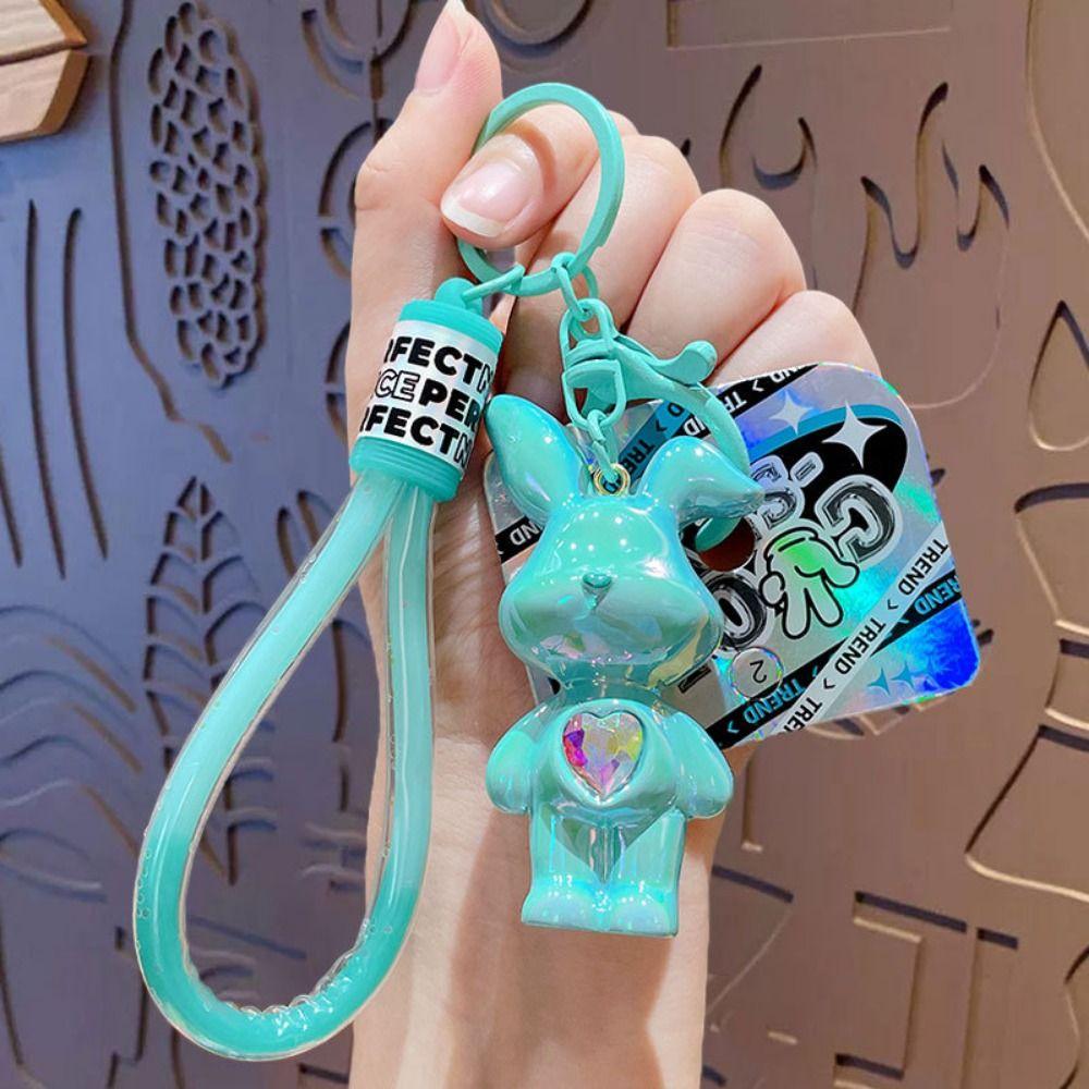 Изысканный милый кулон в виде куклы-кролика, популярный брелок для ключей от машины, подарок для друзей