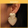 Earrings Metal Heartshaped For Women Fashion Geometric Design Gift Wedding