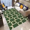  Checkered Floral Small Fresh Carpet Washroom Floor Mat Rugs Living Room Rugs for Bedroom Moderne Home Dekoration