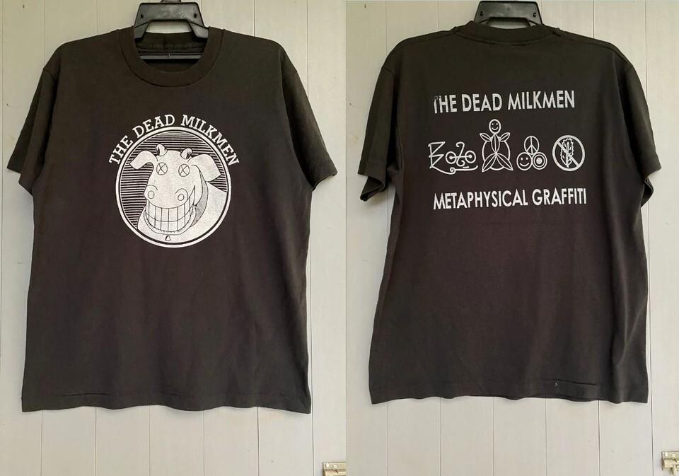 The Dead Milkmen Метафизическое граффити Хлопковая футболка для взрослых UU763