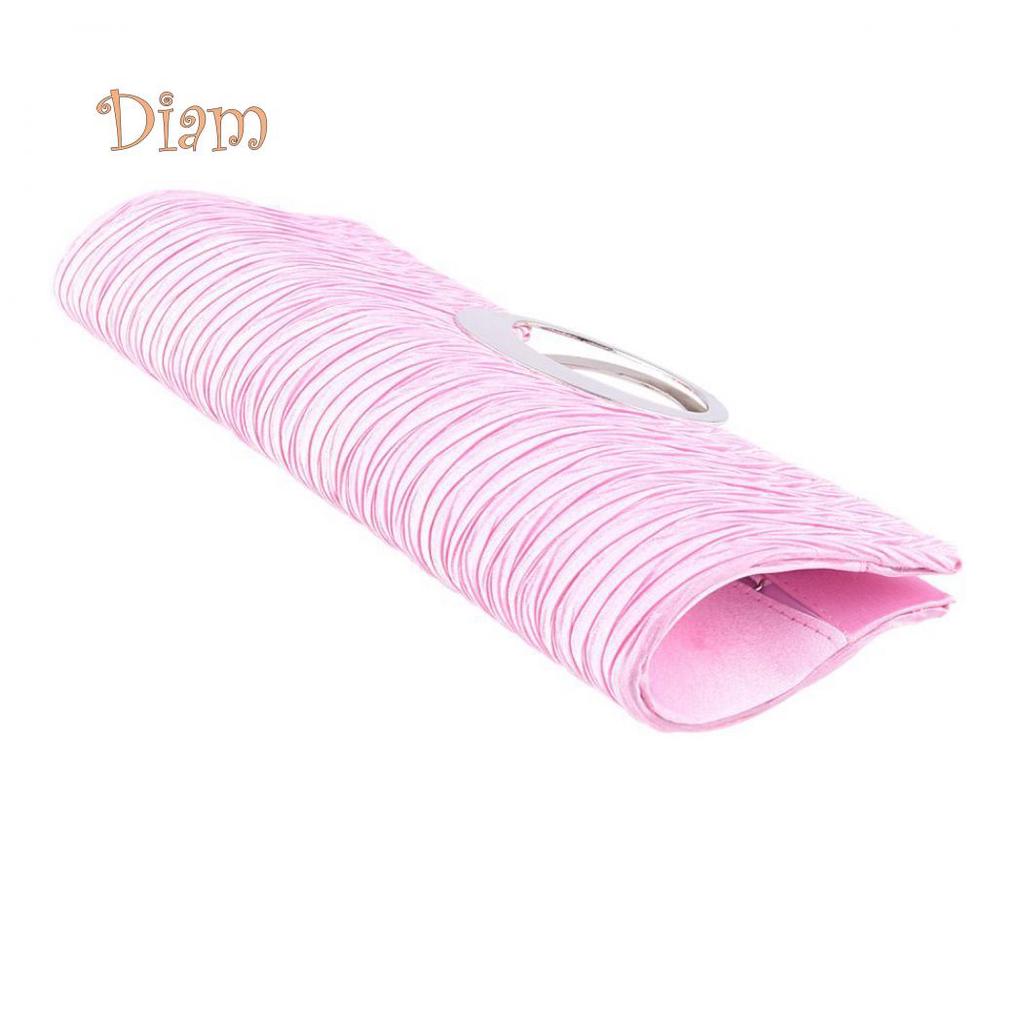 GQ Женская роскошная атласная плиссированная вечерняя сумка со стразами, вечерняя сумочка-клатч