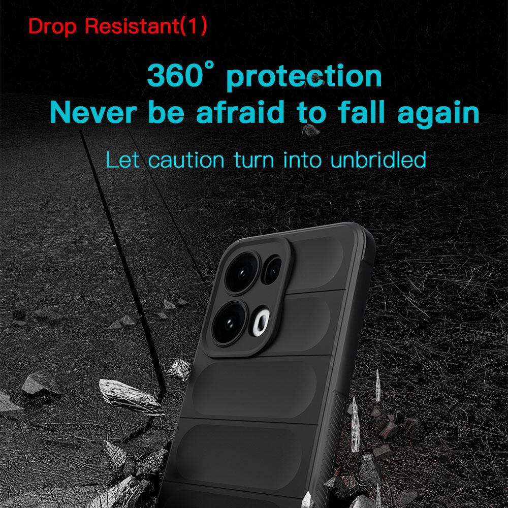KEYSION Противоударный матовый чехол для OPPO Reno13 Pro 5G Противоскользящий мягкий силиконовый чехол для телефона OPPO Reno 13 5G 13 Pro 5G