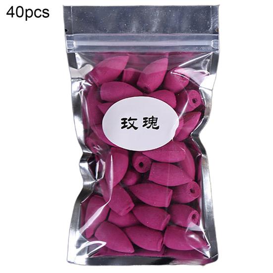 40 шт., конусы для очистки воздуха, аромат, буддизм, дым, обратный поток, благовония, аромат, специи