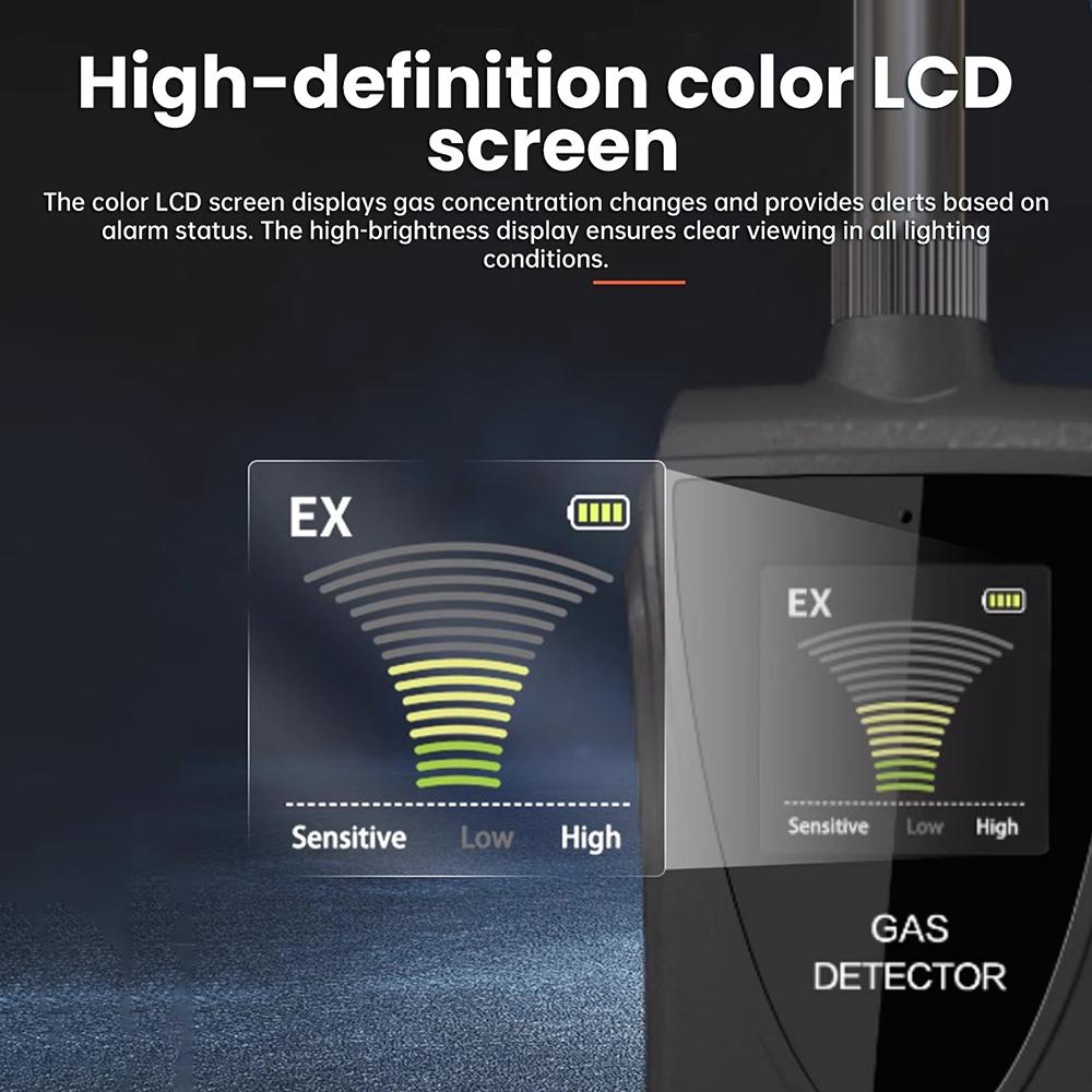 Handheld Gas Leak Detector Natural Gas Testers Methane Combustible Gas Detector Gases Concentration Analyzer Meter Leakage Tools