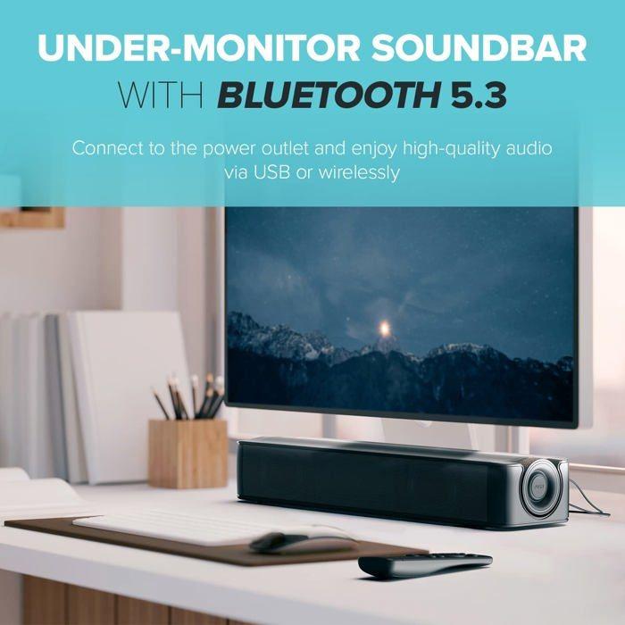 Barre de son sous-moniteur - Creative - Stage SE - Bluetooth 5.3 - 48W - Noir