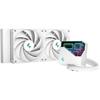 Watercooling AIO DEEPCOOL LT520 (White) - Intel/AMD Compatible - 2x120mm Fans - Waterblock A-RGB