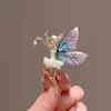 Fashion Metal Ballet Girl Brooch Girl Pop Corsage Sweater Pin Badge Dance Party Accessories LXY