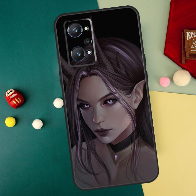 Женщина-дьявол Для Realme GT7 Pro 15 13 10 11 12 14 Pro Plus C55 C71 C75 C67 C63 C61 C53 C35 C65 GT6 Чехол