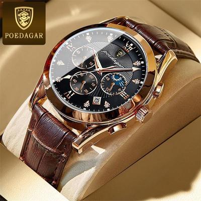 Новые роскошные мужские часы высшего бренда с коробкой, водонепроницаемые светящиеся мужские кварцевые часы