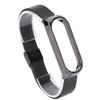 Metal Band Compatible for Xiaomi Mi Band 6 Smartwatch Replacement Steel Strap Bracelet Wristband AccessoriesBlack