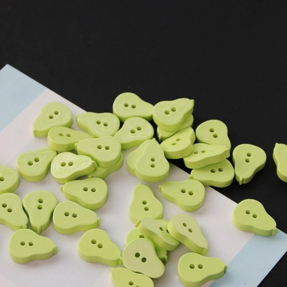 40pcs Creative Mango Buttons Peach Orange Buttons Fashionable Colored Fruits Buttons Clothing Coat